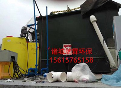 沛_食品污水处理讑֤安装施工完毕